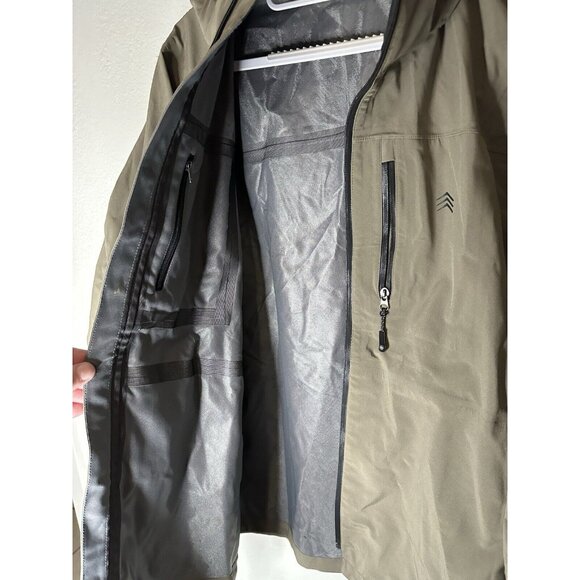 Solaris Softshell Multi-Climate Windbreaker Rain Jacket Green Men's Size Large - Picture 3 of 10